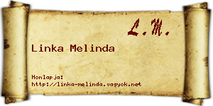 Linka Melinda névjegykártya
